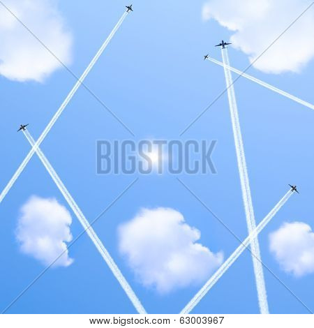Five planes.