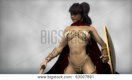 Sparta warrior girl