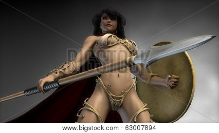 sparta warrior girl