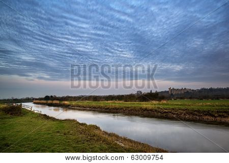 Stunning Vibrant Sunrise Reflected In Calm River
