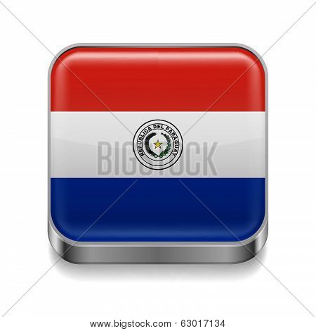 Metal  icon of Paraguay