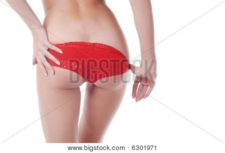 Hand und Hüften jungen Frau
