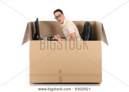 Chat Box Man Computer