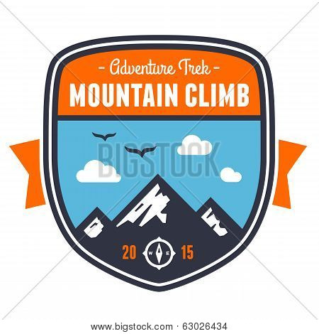 Mountain Adventure Badge Emblem