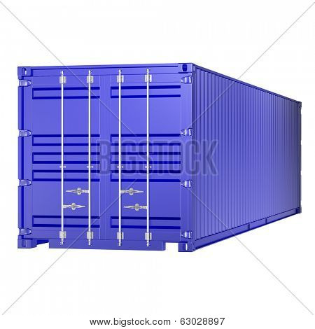 3d rendering of a shipping 40ft container