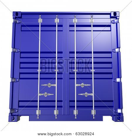 3d rendering of a shipping 40ft container