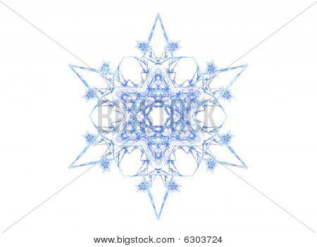 blau Eiskristall