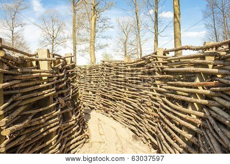 Ww1 Trench In Bayernwald World War One Belgium
