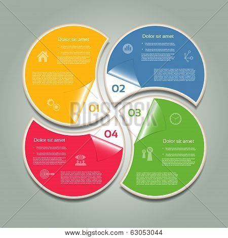 Vector Progress Background / Product Choice or Version. eps 10