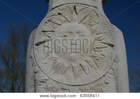 KIEV, UKRAINE -APR 6, 2014: Park decoration sculpture.Recreatio nal area of Kiev. .April 6, 2014 Kiev, Ukraine 