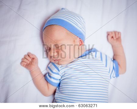 Newborn baby boy.