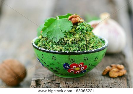 Spinach Pkhali. Georgian Appetizer
