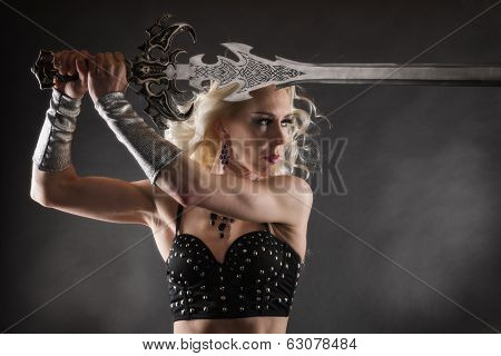 Woman And Sword