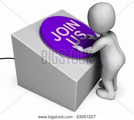 Join Us Button Shows Registering Or Community