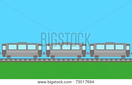 passenger train background vector