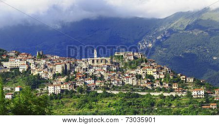 Italian hill top medieval villages - Triora, Liguria