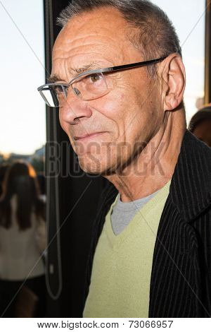 MOSCOW - JUNE, 25: Director Andrei Konchalovsky. White party Hollywood Reporter Magazine at River restaurant, June 25, 2014 in Moscow, Russia
