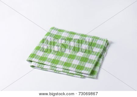 square pattern dishtowel