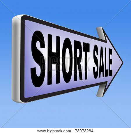 short sale reduced prices sales banner mortgage foreclosure and house reposession 