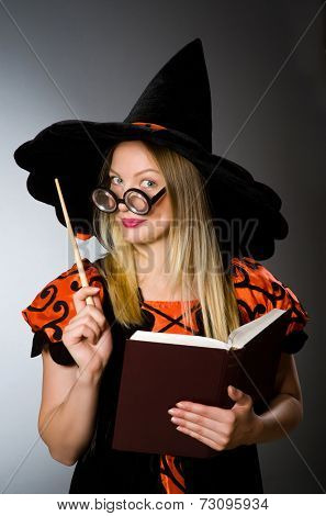 Witch doing her dirty tricks