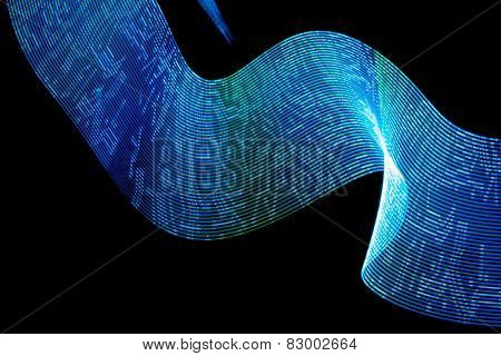 Abstract freezelight curves. Made by lights