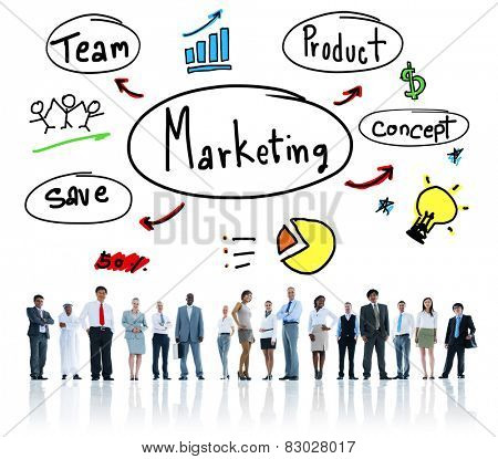 Marketing Strategy Team Business Commercial Advertising Concept