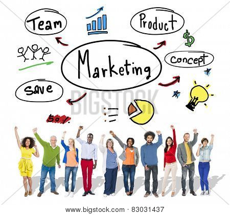 Marketing Strategy Team Business Commercial Advertising Concept