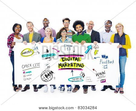 Digital Marketing Branding Strategy Online Media Concept