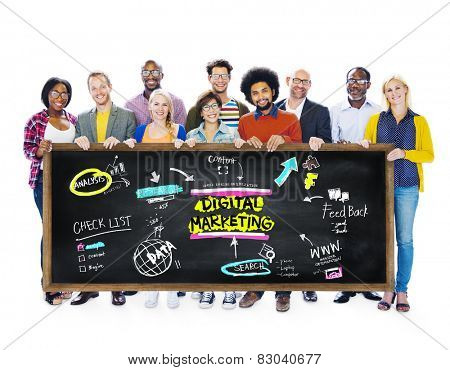 Digital Marketing Branding Strategy Online Media Concept