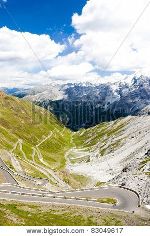 road at Passo dello Stelvio, Alto Adige, Italy