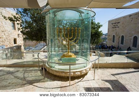 Golden Menorah