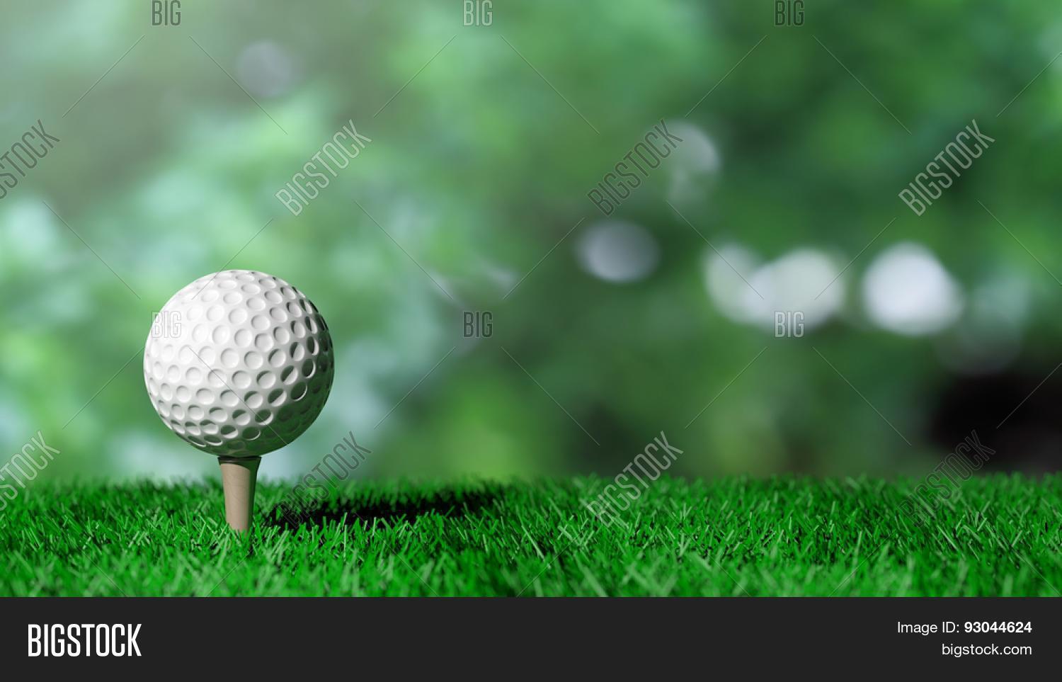 Golf Ball On Green Image & Photo (Free Trial) Bigstock