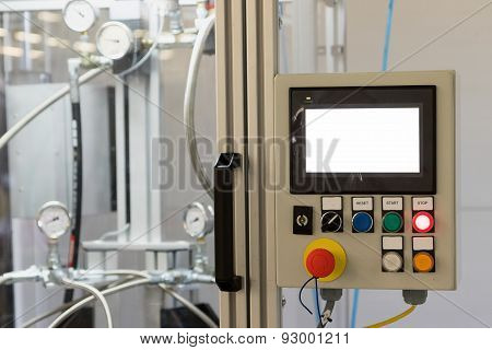 Control Panel Of Production Line
