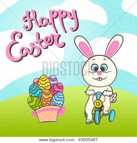 Happy easter illustration