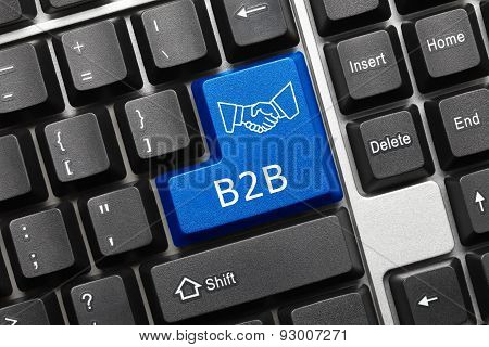 Conceptual Keyboard - B2B (blue Key)