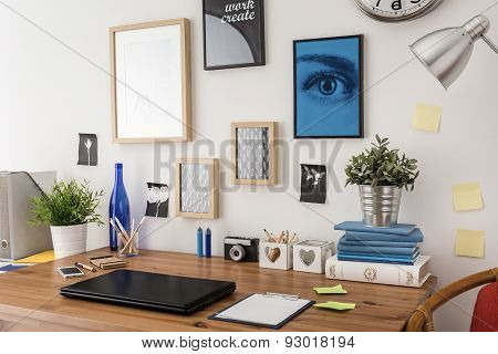 Stylish Desk In Office