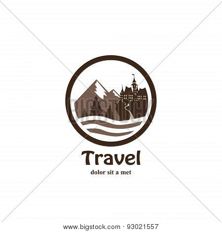 Travel icon for tourist industry
