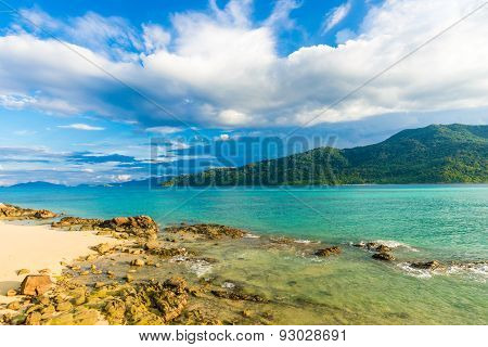 Beach And Tropical Andaman Sea With Blue Sky