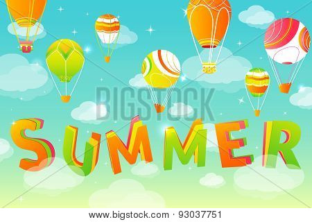 Summer sky background