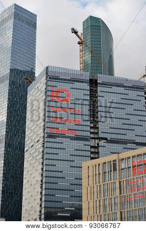 Moscow. Russia - May 23.2015. The Moscow International Business Center. Mibc Is One Of  Largest Cons