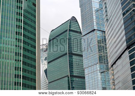Moscow. Russia - May 23.2015. The Moscow International Business Center. Mibc Is One Of  Largest Cons