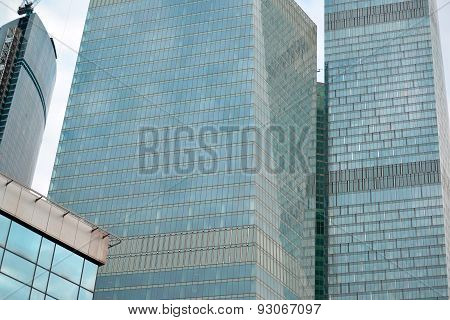 Moscow. Russia - May 23.2015. The Moscow International Business Center. Mibc Is One Of  Largest Cons