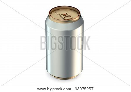 Single Metallic Drink Can Coseup