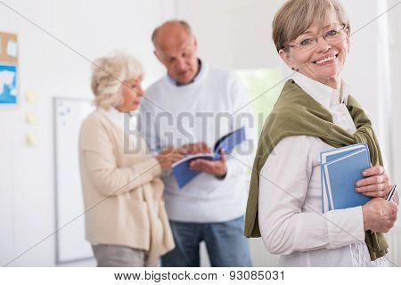 Elder People Studying
