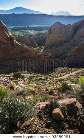 Burr Trail Switchbacks Capitol Reef National Park Utah