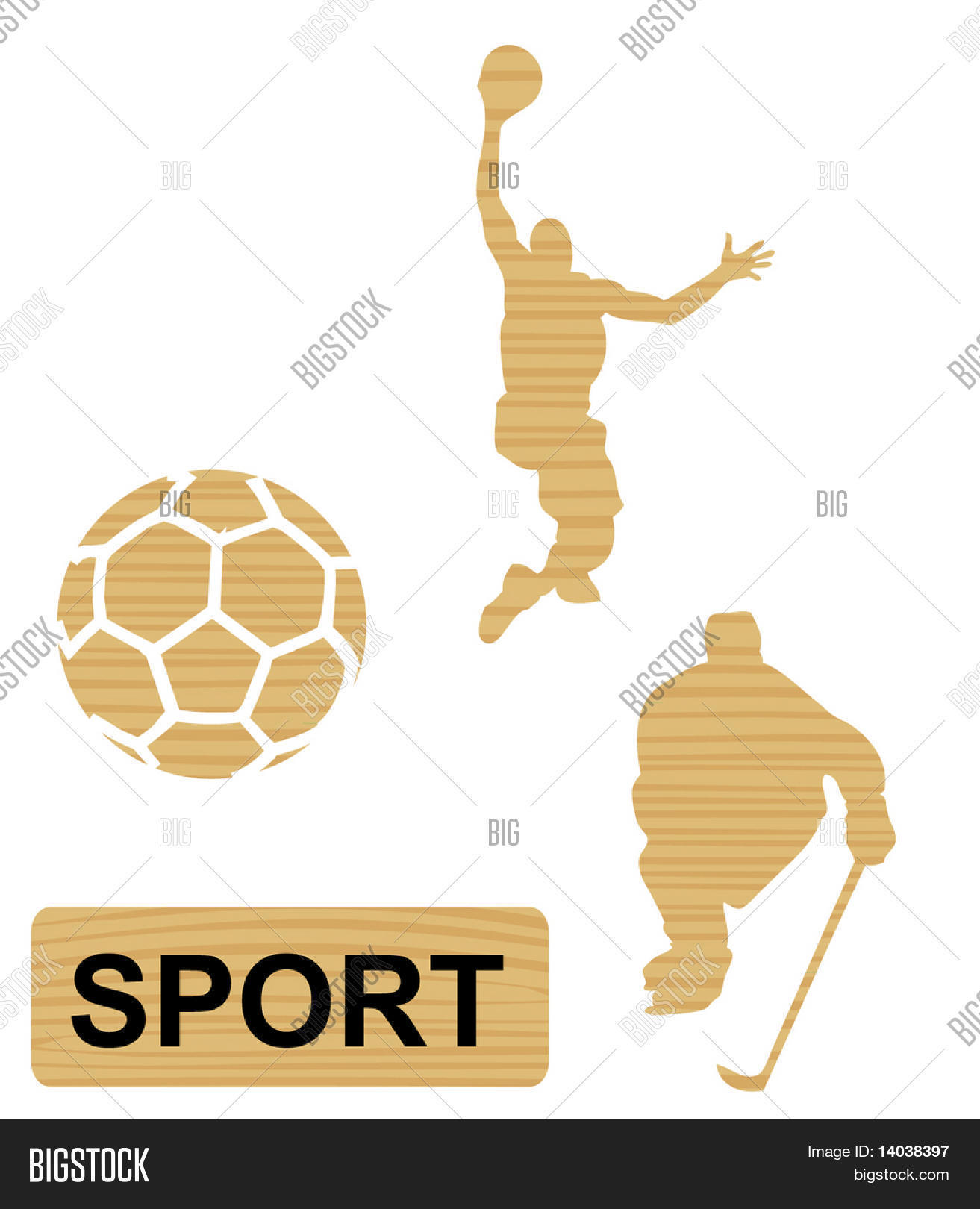 Wooden Sports Icons Vector & Photo (Free Trial) Bigstock