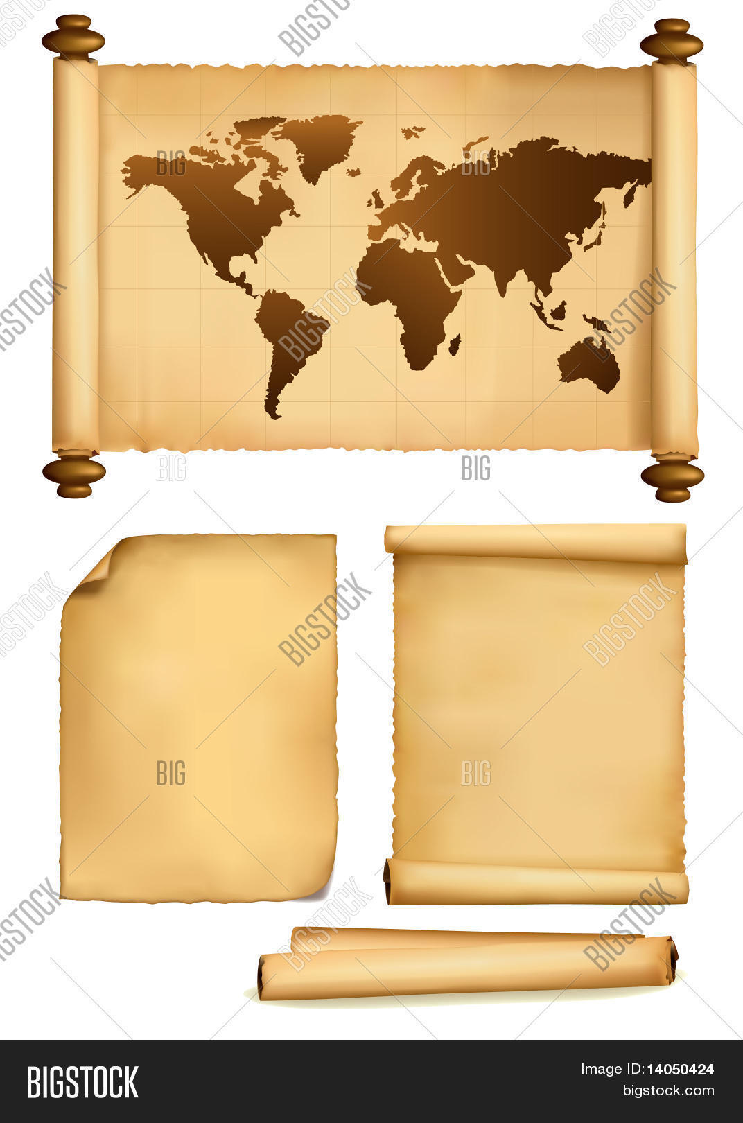 World Map Vintage Vector &amp; Photo (Free Trial) | Bigstock