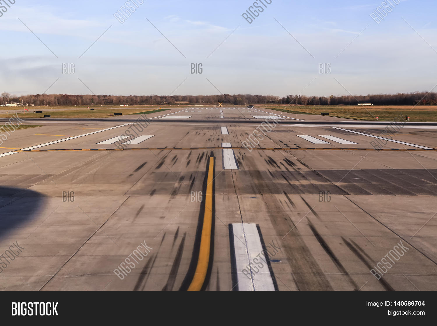 Runway Example Big Runway Marked Black Image & Photo (Free Trial) | Bigstock
