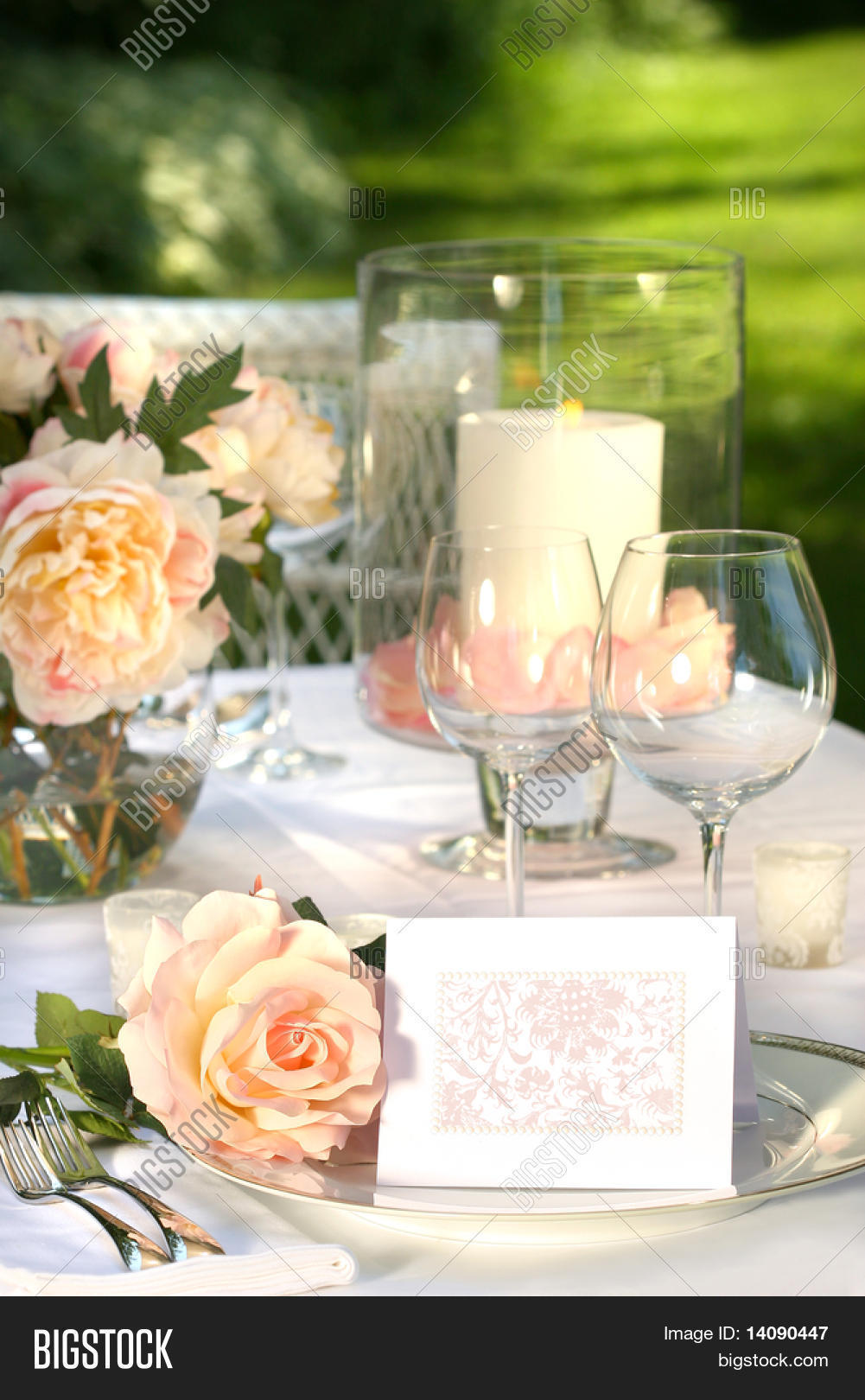 Place Setting Card On Image & Photo (Free Trial) Bigstock