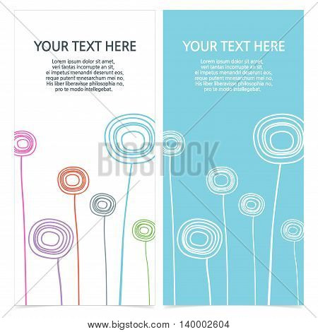 set of brochures with abstract images, Web source image